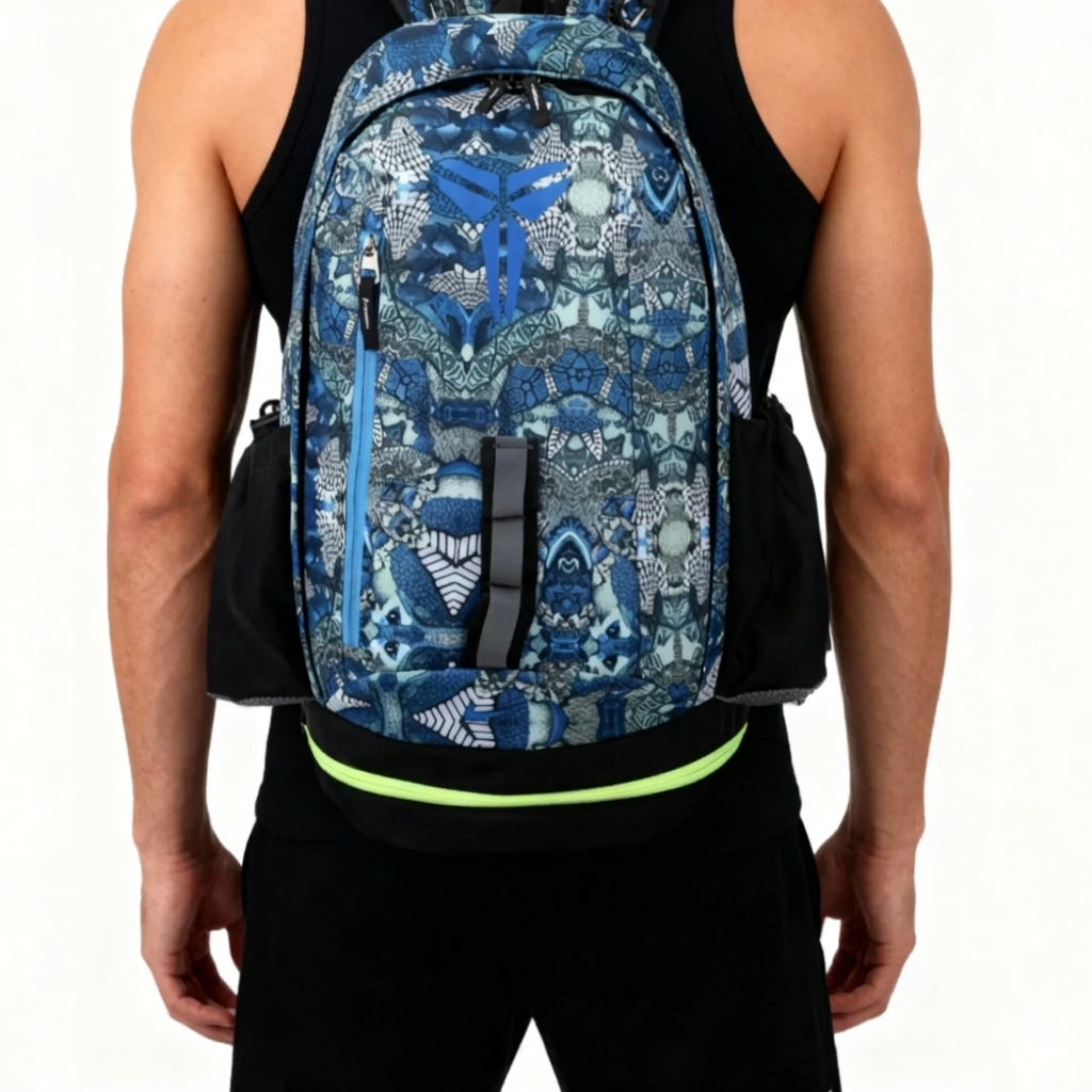 Mamba Backpack Blue Snakeskin