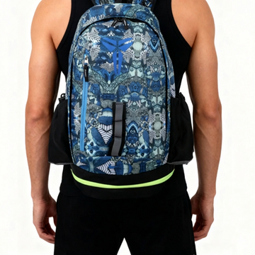 Mamba Backpack Blue Snakeskin