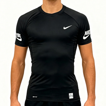 EYBL Double Swoosh Compression T-Shirt Black
