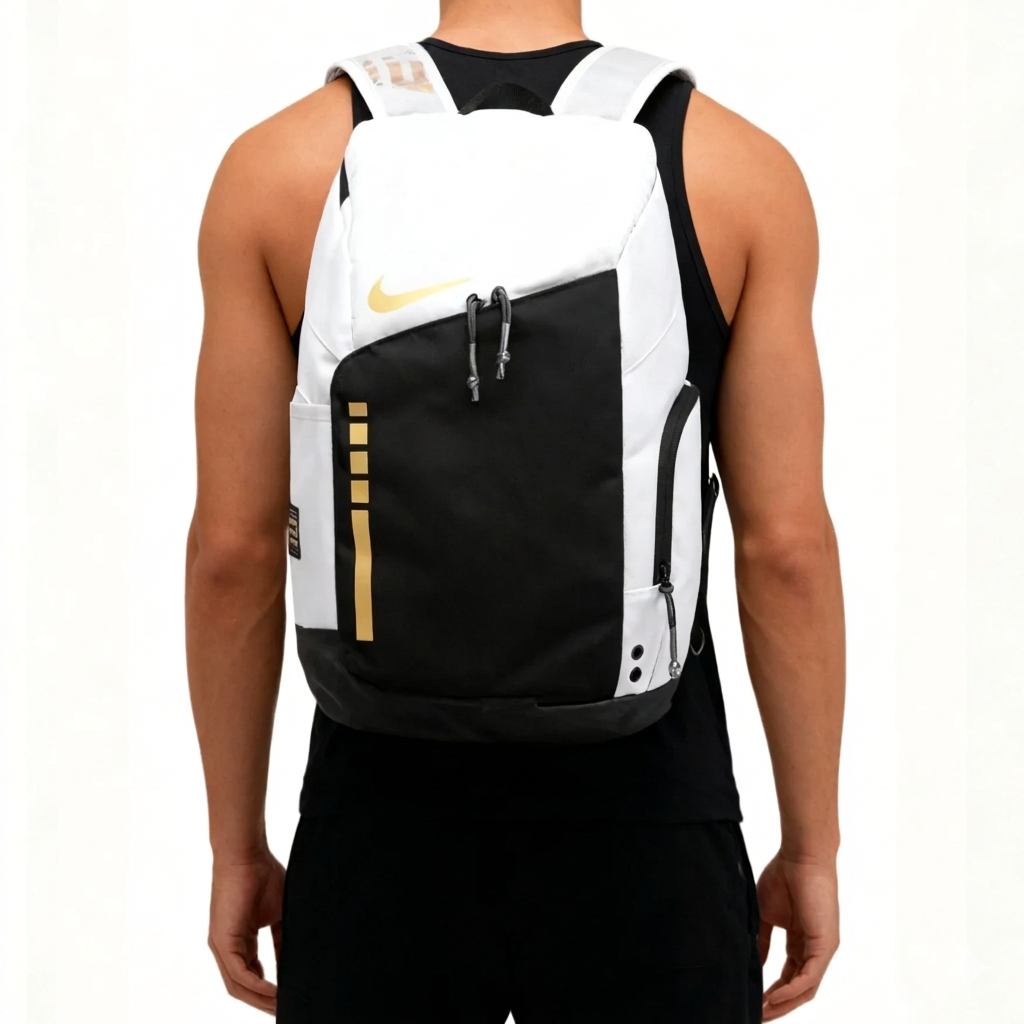Elite Backpack White Gold