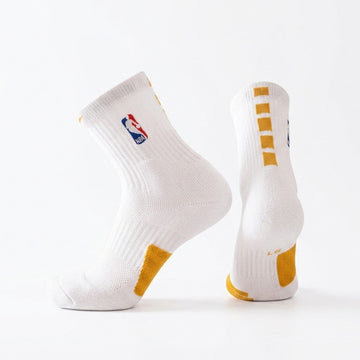 Grip Mid Length Elite Socks White/Yellow