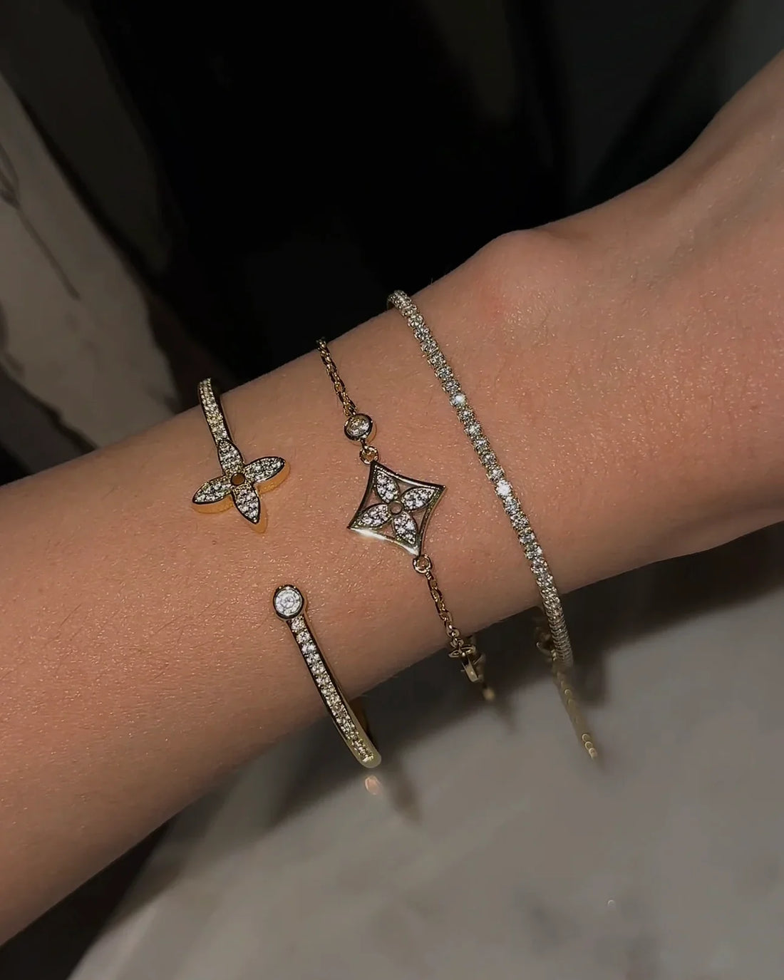 Tiff Tennis Bracelet Gold 2MM