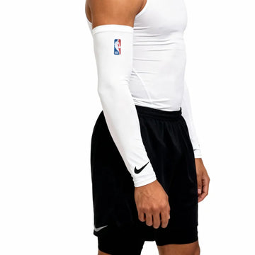 Elite Pro White Compression Shooting Sleeves