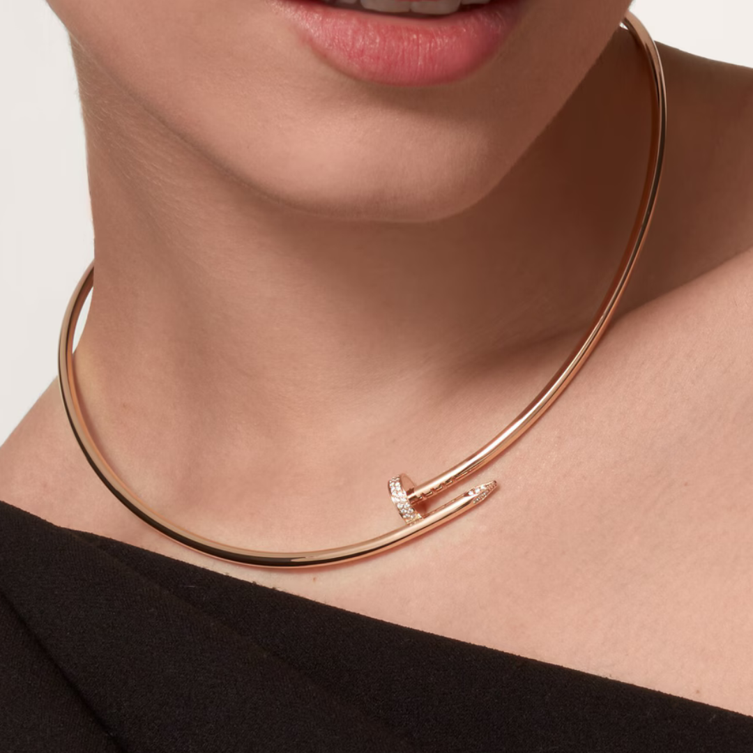 Karti Bangle Necklace Rose Gold