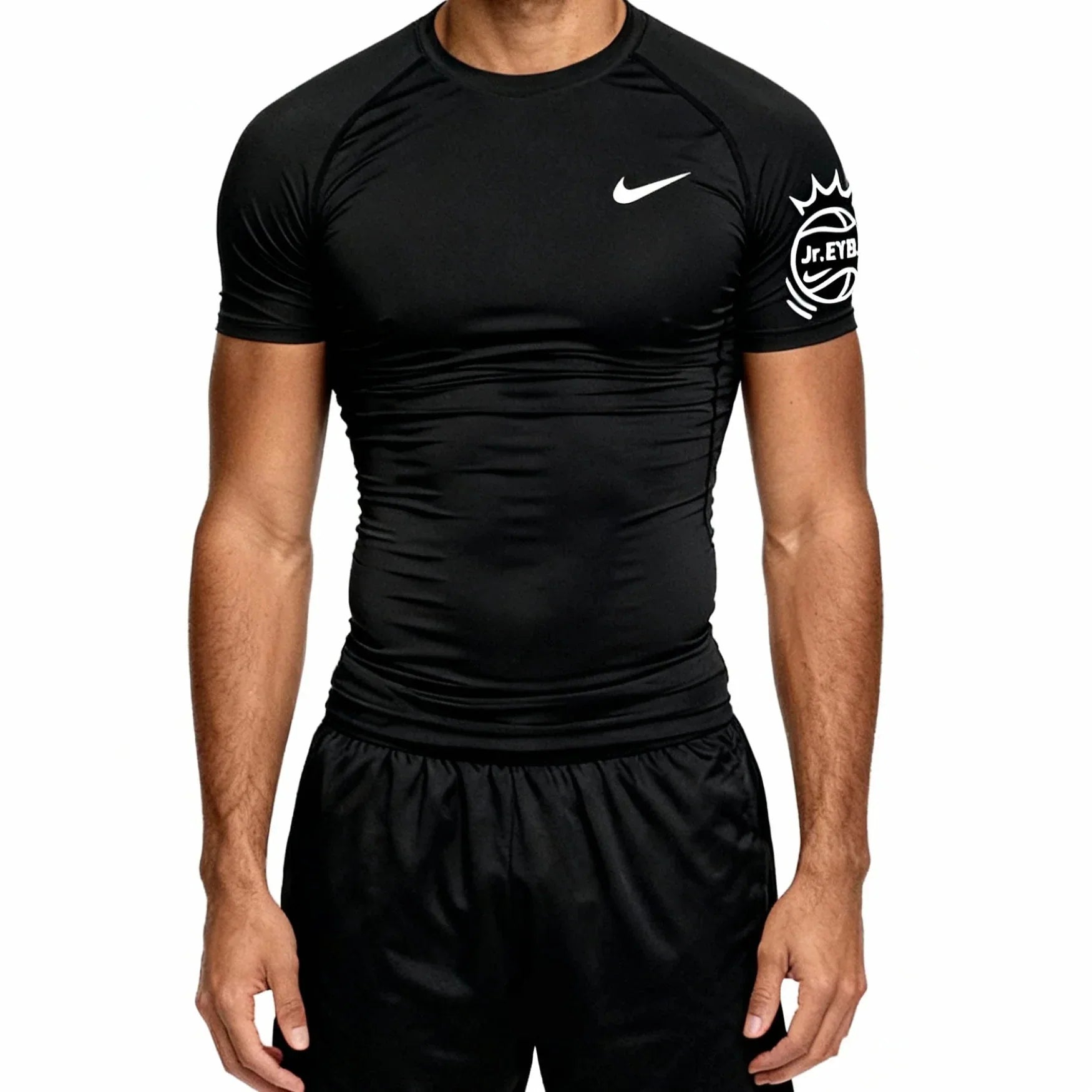 EYBL Junior Compression T-Shirt Black