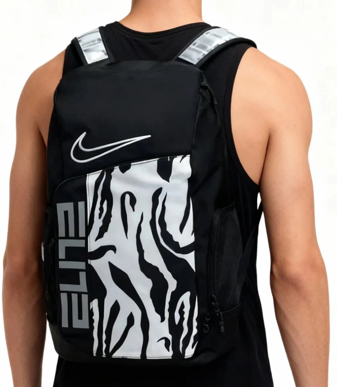 Elite Backpack Black White