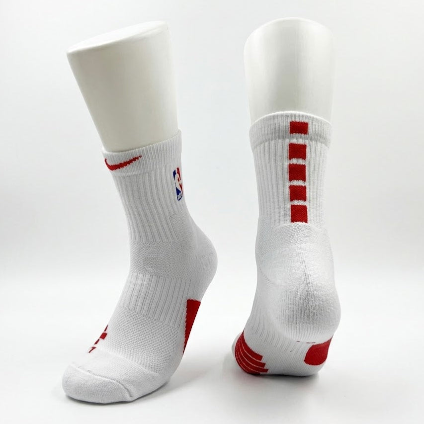 Grip Mid Length Elite Socks White/Red