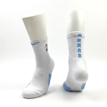 Grip Mid Length Elite Socks White/Blue