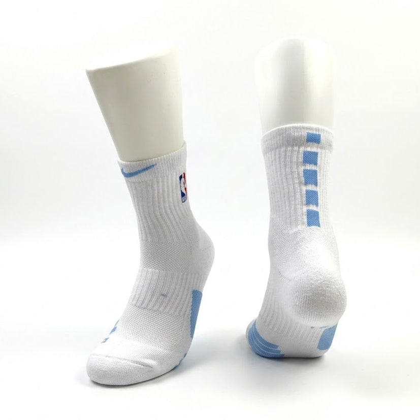 Grip Mid Length Elite Socks White/Blue