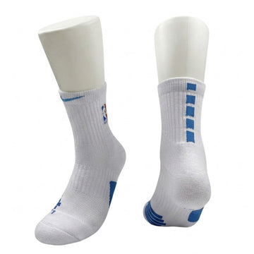 Grip Mid Length Elite Socks White/Navy